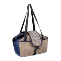Сумка-переноска для котів та собак Pet Fashion «Linen» 38 х 32 х 22 см - cts