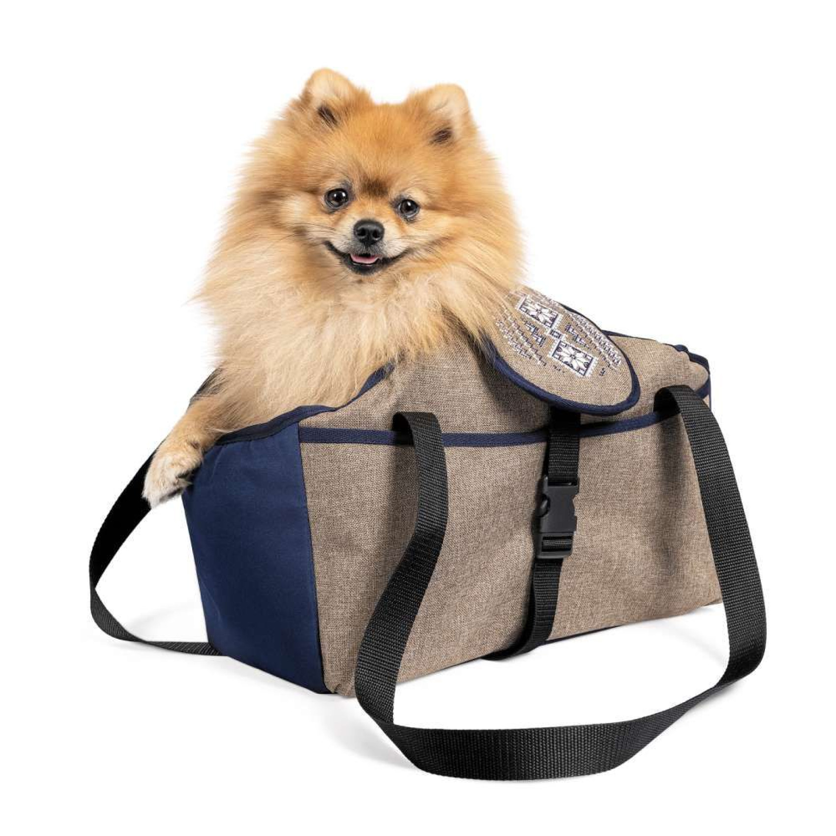 Сумка-переноска для собак та котів Pet Fashion «Linen» 38 х 32 х 22 см