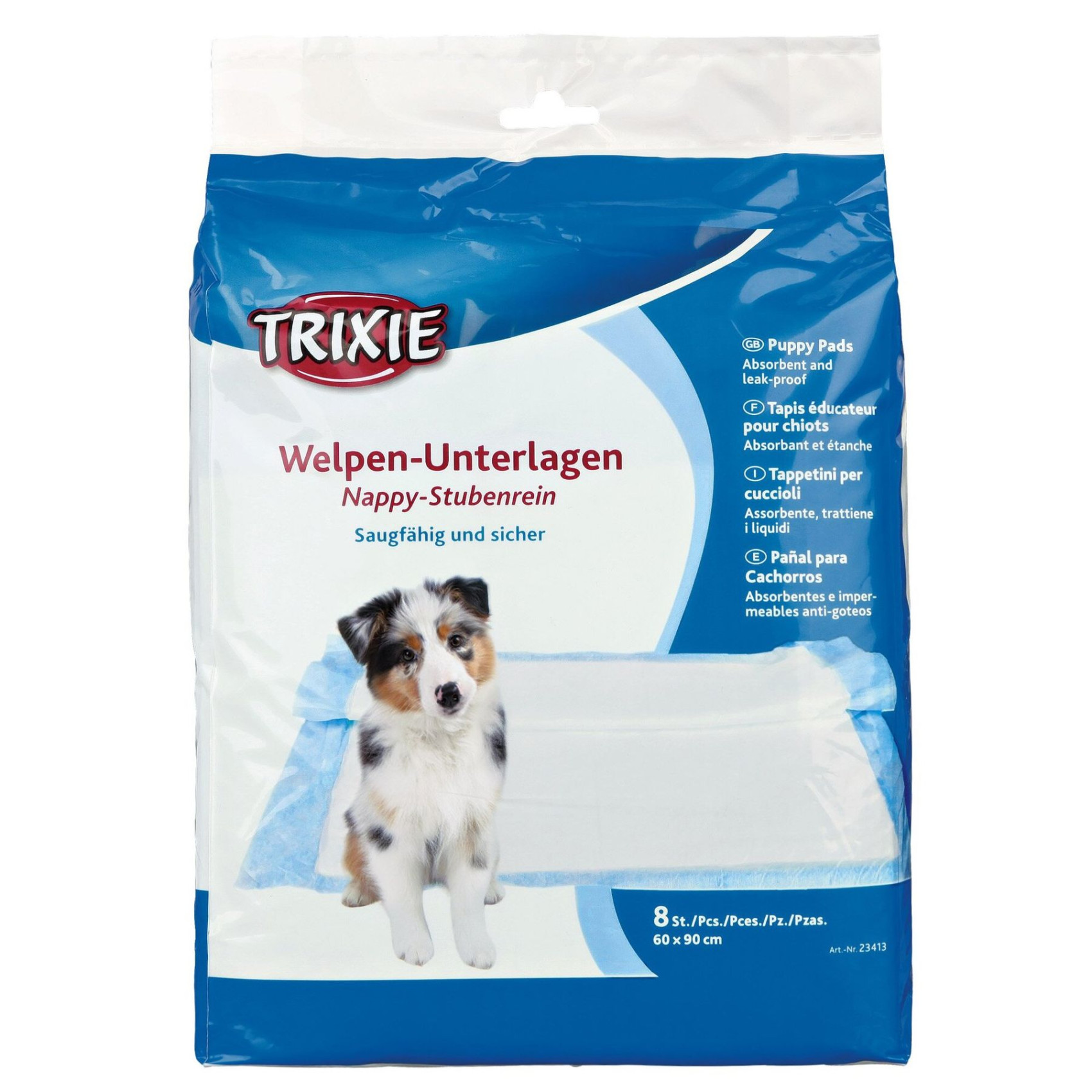 Пелюшки для собак Trixie 60 x 90 см, 8 шт. (целюлоза)