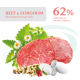 Сухий корм для стерилізованих котів Optimeal Adult Cat Sterilised Beef Sorghum 1,5 кг - яловичина та сорго