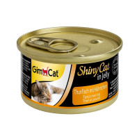 Вологий корм для котів GimCat Shiny Cat 70 г - курка та тунець