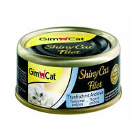 Вологий корм для котів GimCat Shiny Cat 70 г - тунець та анчоус