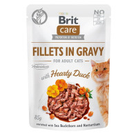 Влажный корм для кошек Brit Care Cat pouch 85g (филе утки в соусе)  24шт