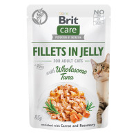 Влажный корм для котов Brit Care Cat pouch 85 г (тунец в желе) 24шт