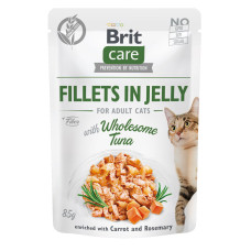 Влажный корм для котов Brit Care Cat pouch 85 г (тунец в желе) 24шт