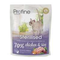 Сухой корм для кошек Profine Cat Sterilised 300 г - курица и рис