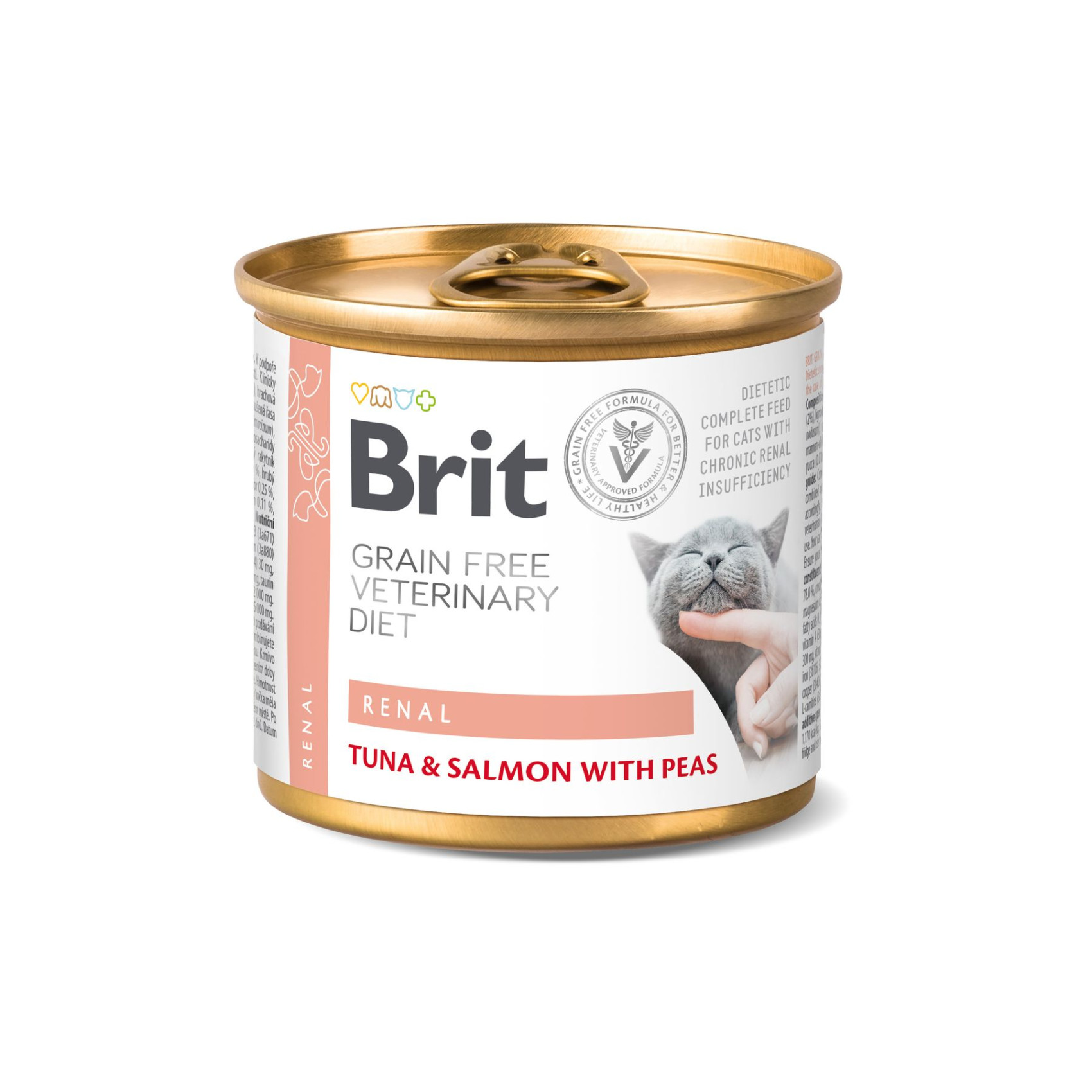 Brit VetDiets Renal влажный корм для кошек 200 г - тунец и лосось