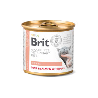 Brit VetDiets Renal влажный корм для кошек 200 г - тунец и лосось