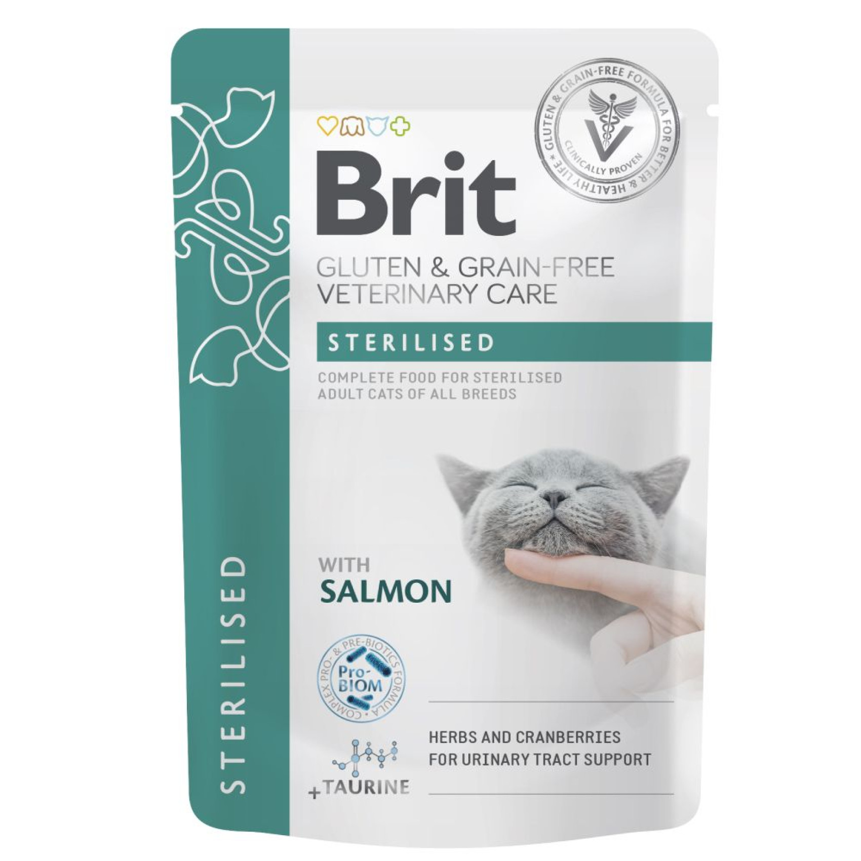 Влажный корм Brit GF VetDiet Care Sterilised pouch 12 шт х 85 г - лосось