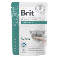 Влажный корм Brit GF VetDiet Care Sterilised pouch 12 шт х 85 г - лосось