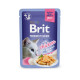 Вологий корм для котів Brit Premium Delicate Fillets in Jelly Chicken pouch 85 г - курка