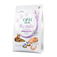 Сухой корм для кошек Optimeal Beauty Harmony с успокаивающим эффектом 4 кг - морепродукты
