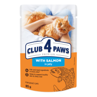 Вологий корм для котів Club 4 Paws Premium pouch 85 г - лосось