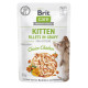 Вологий корм для кошенят Brit Care Cat Fillets in Gravy pouch 85 г - курка 24шт