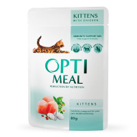 Влажный корм для котят Optimeal 85 г (курица) 12 шт