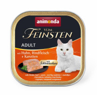 Влажный корм для кошек Animonda Vom Feinsten Adult 100 г - курица, говядина и морковь