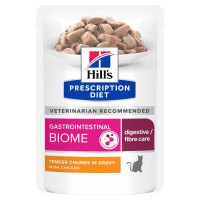 Влажный корм для кошек Hill's Prescription Diet Gastrointestinal Biome pouch 85 г - курица 12шт