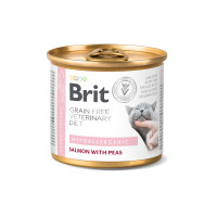 Brit VetDiets Hypoallergenic влажный корм для кошек 200 г - лосось и горох