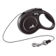 Повідець-рулетка для собак Flexi New Classic Cat, з тросом XS 3 м/8 кг - чорна