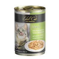Влажный корм для кошек Edel Cat 400 г - индейка и печень в соусе