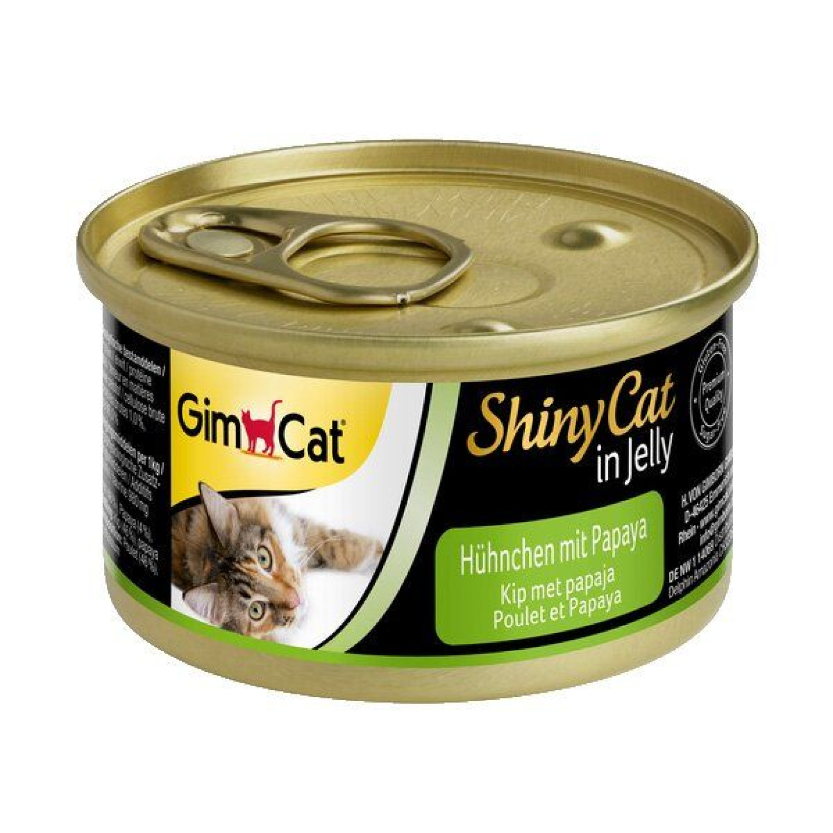 Вологий корм для котів GimCat Shiny Cat 70 г - курка та папайа