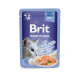 Вологий корм для котів Brit Premium Delicate Fillets in Jelly Salmon pouch 85 г - лосось
