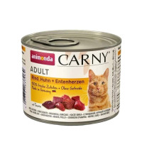 Влажный корм для кошек Animonda Carny Adult 200 г - говядина, курица и утиные сердца