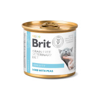 Brit VetDiets Obesity влажный корм для кошек 200 г - ягненок и горох