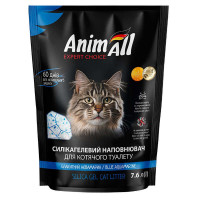 Силікагелевий наповнювач для котячого туалету AnimAll litter Blue aquamarine 3 кг / 7,6 л