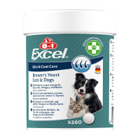 Пивные дрожжи 8in1 Excel «Brewers Yeast» 260 таблеток (для кожи и шерсти)