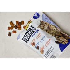 Витаминные лакомства для кошек GimCat Nutri Pockets Морской микс 150 г