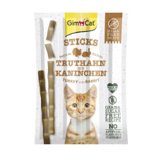 Лакомство для кошек GimCat Sticks 4 шт - индейка и кролик