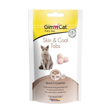 Лакомство для кошек GimCat Skin & Coat Tabs 40 г