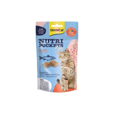Витаминные лакомства для котов GimCat Nutri Pockets Лосось + Мультивитамин 60 г