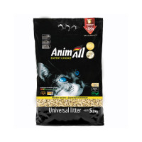 Деревний наповнювач для котячого туалету AnimAll 5,3 кг + 300 г / 22 л - без аромату