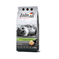 Древесный наполнитель для кошачьего туалета AnimAll 2,1 кг / 8 л - без аромата