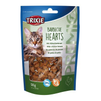 Лакомство для кошек Trixie PREMIO Barbecue Hearts 50 г - курица