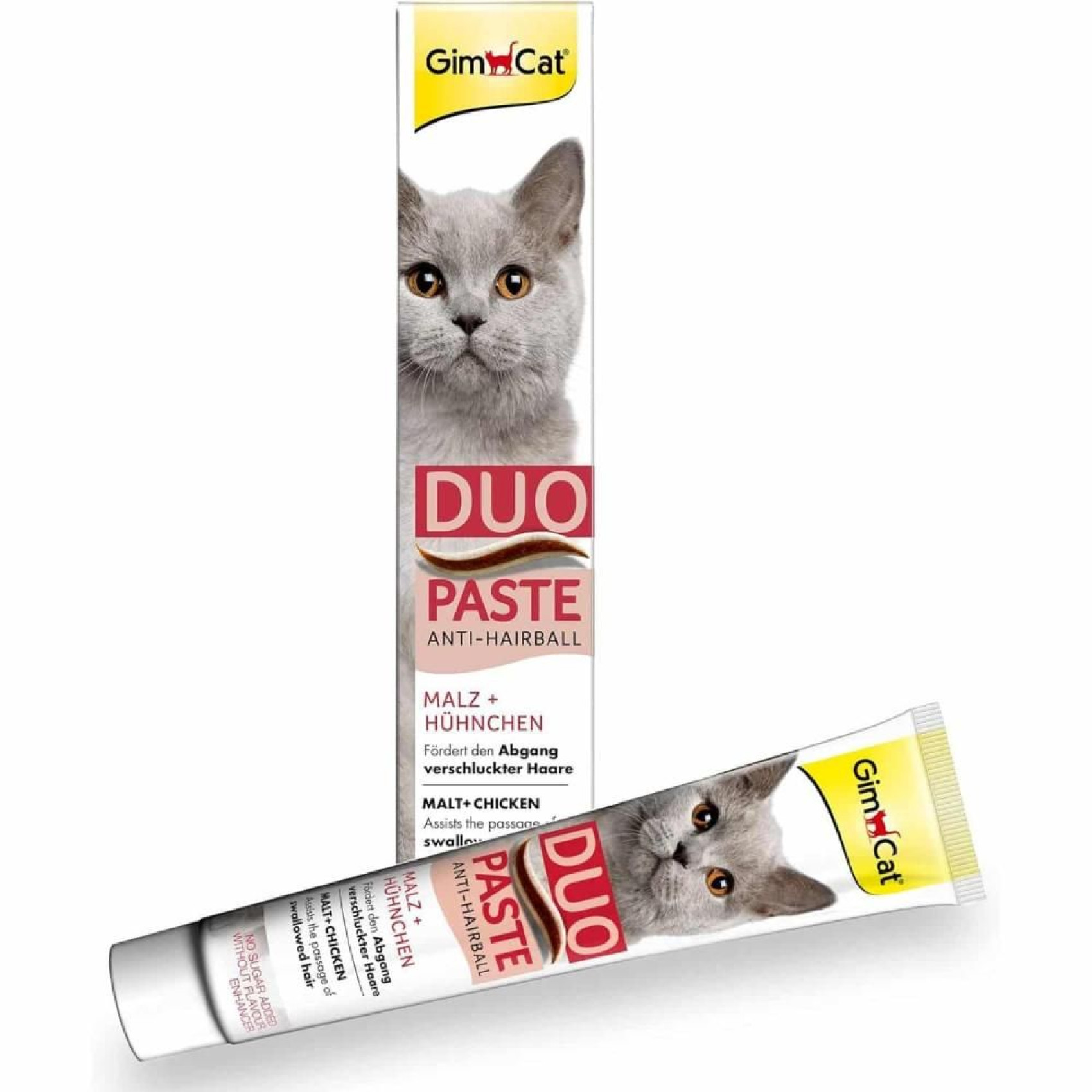 Ласощі для котів GimCat Duo Paste Anti-hairboll 50 г - курка та мальт
