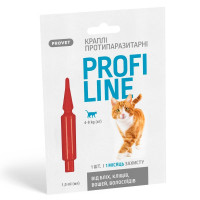 Капли на холку для кошек PROVET Profiline от 4 до 8 кг, 1 шт