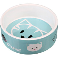 Миска керамическая Trixie Mimi 300 мл / 12 см - бирюзовая, розовая, серая