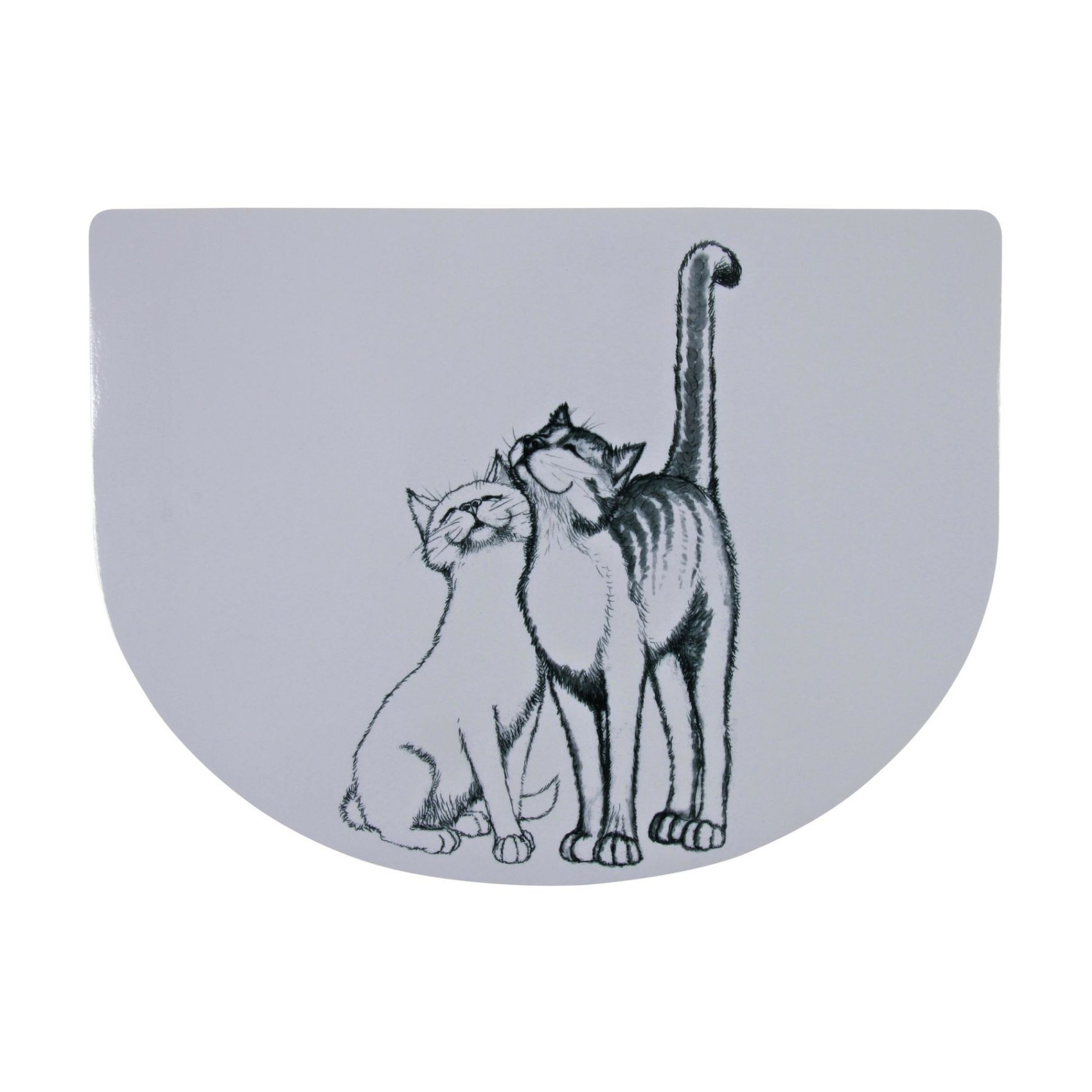 Килимок під миску Trixie Pussy Cat 40 см / 30 см - сірий