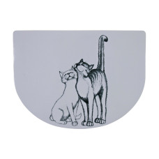 Килимок під миску Trixie Pussy Cat 40 см / 30 см - сірий