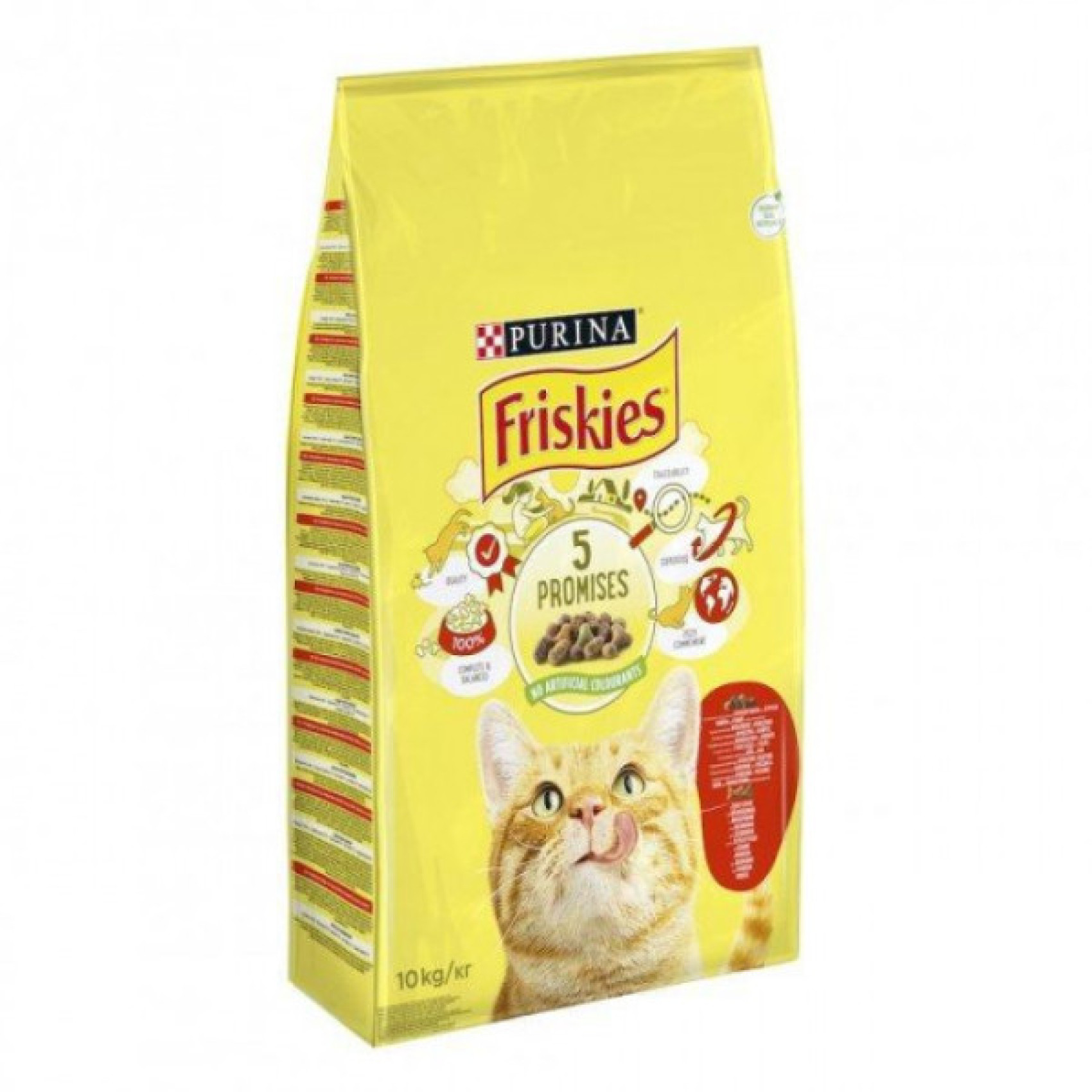 Купити Сухий корм Friskies для кішок, з яловичиною, куркою і овочами 10 КГ