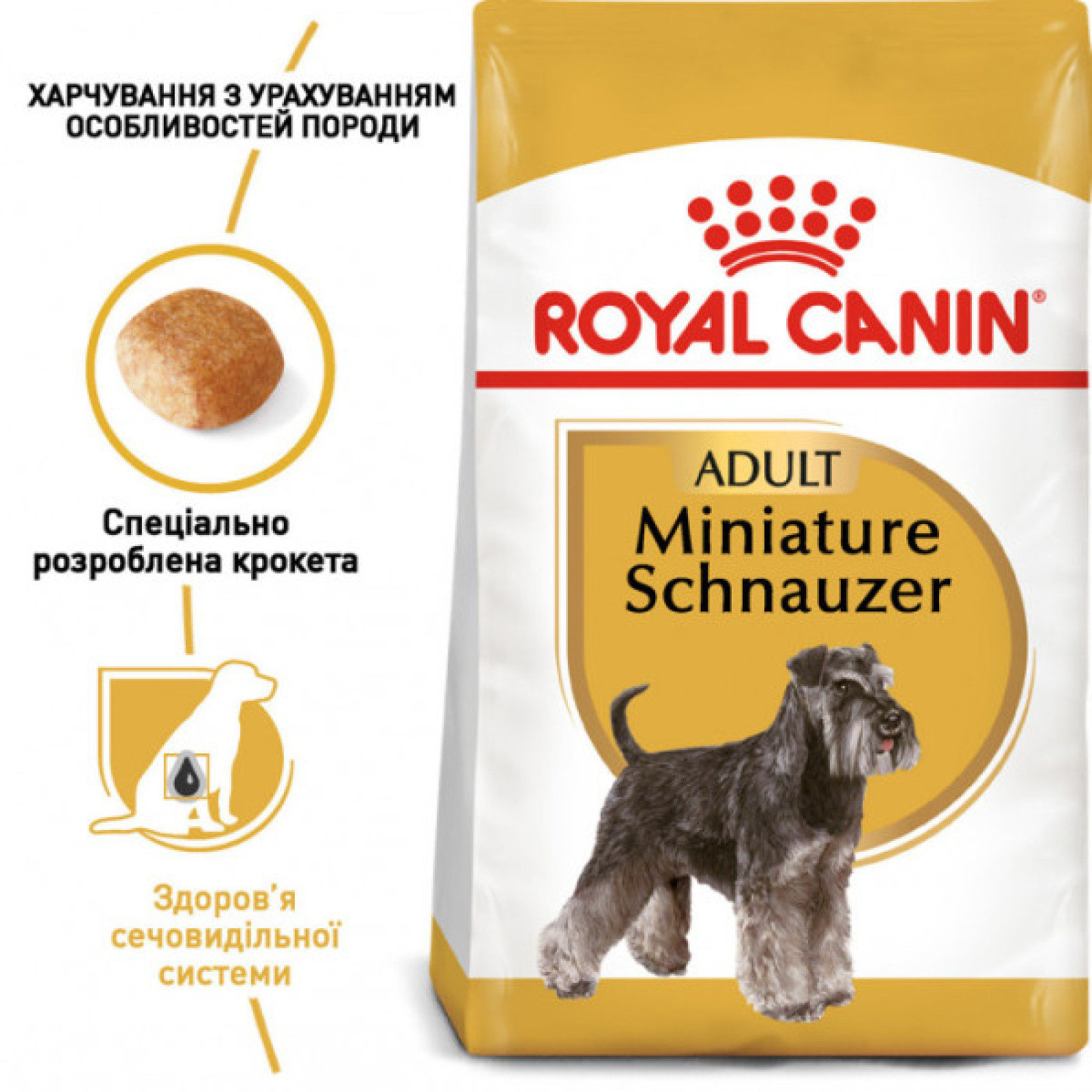 Купити Корм для дорослих собак ROYAL CANIN SCHNAUZER ADULT 7.5 кг
