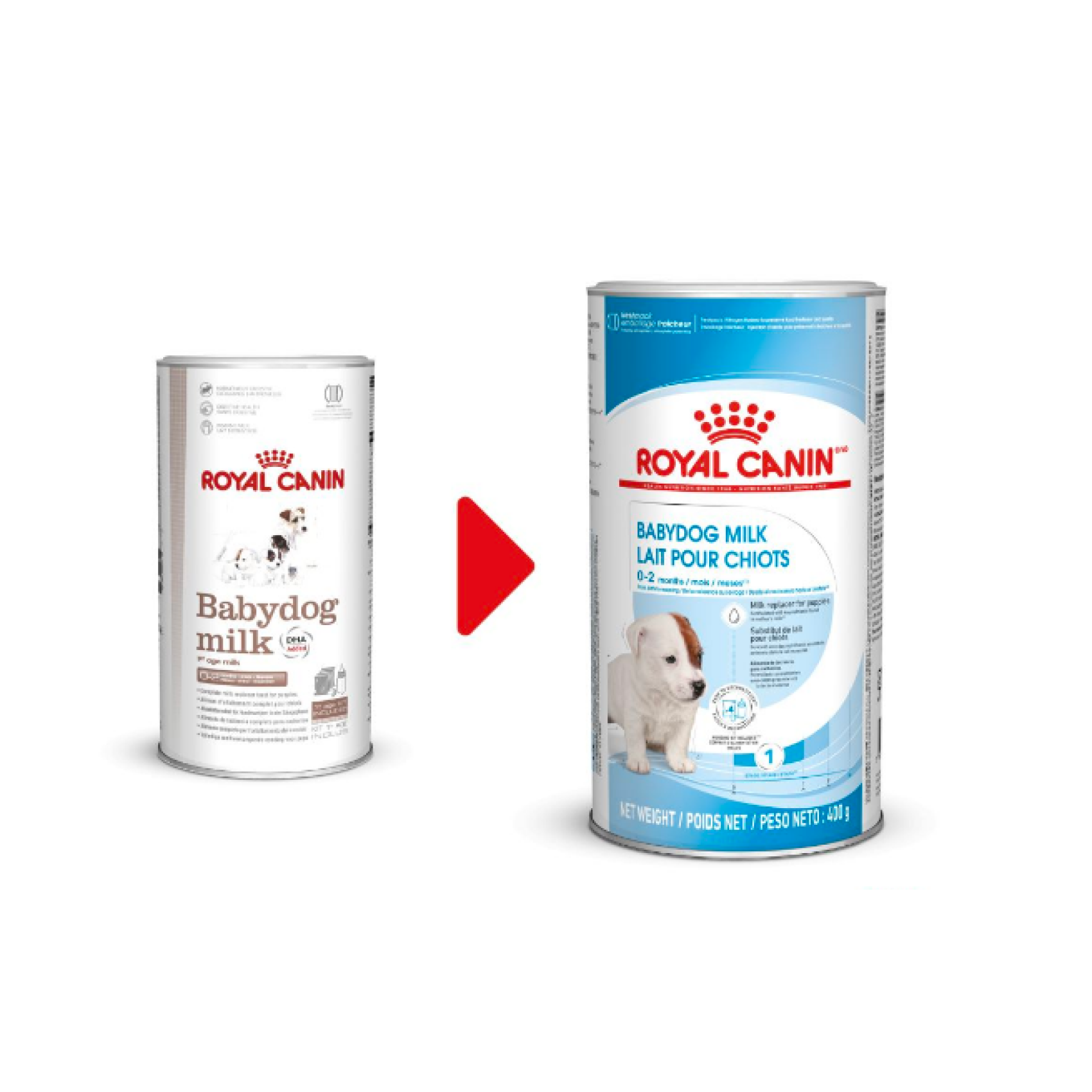 Купити Замінник молока для цуценят Royal Canin Babydog Milk від народження до від'єму 0.4 кг.
