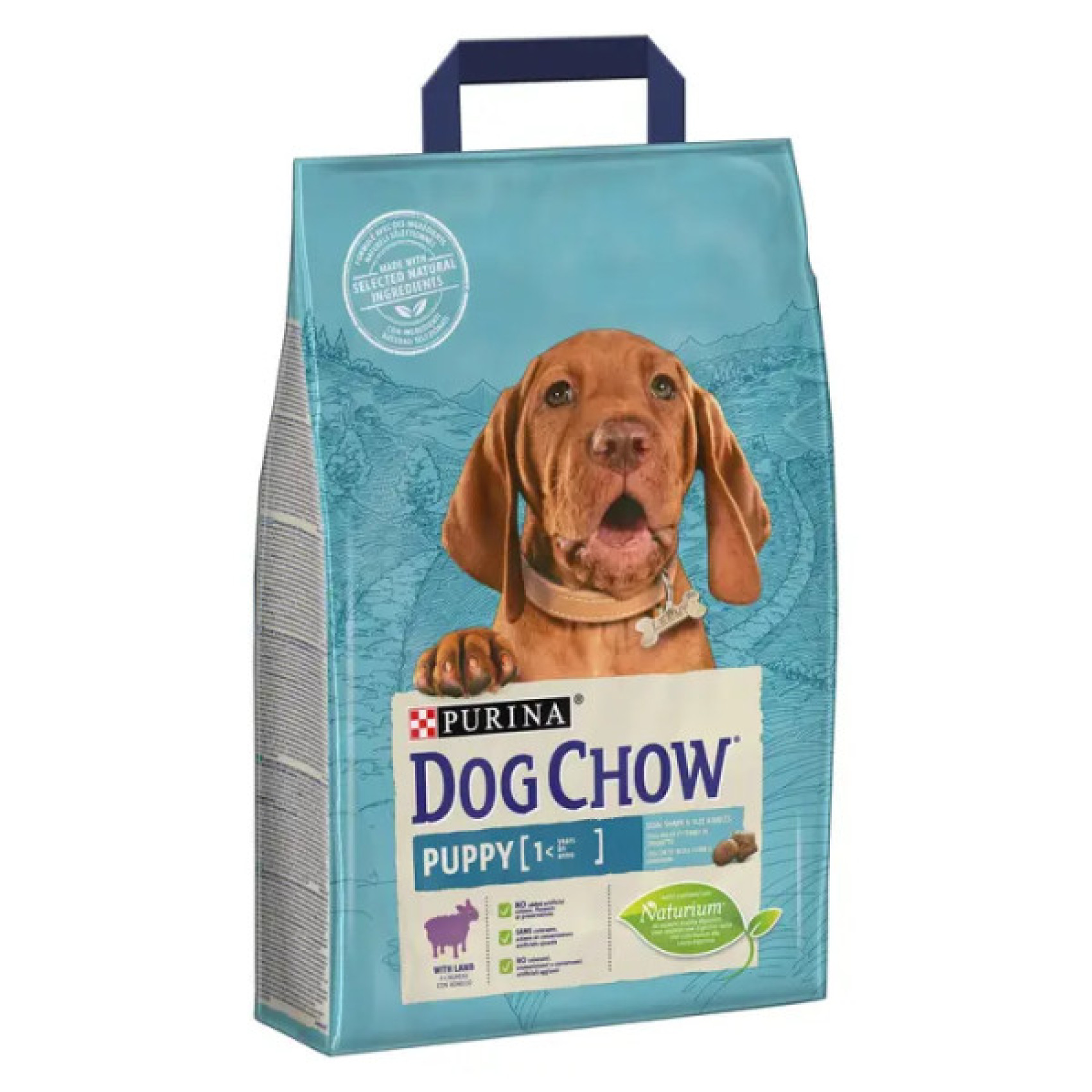 Купити Сухий корм Purina Dog Chow Puppy Lamb для цуценят зі смаком ягняти 2.5 кг