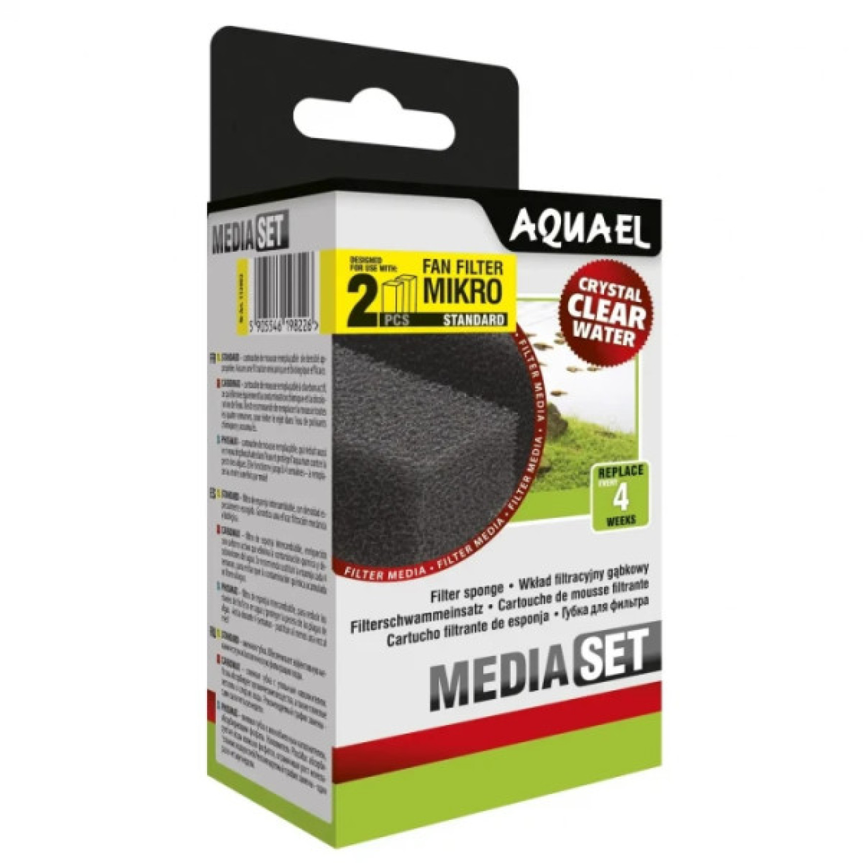 Купити Губка Aquael « Media Set стандартний» 2 шт. (для внутрішнього фільтра Aquael FAN-mikro Plus)