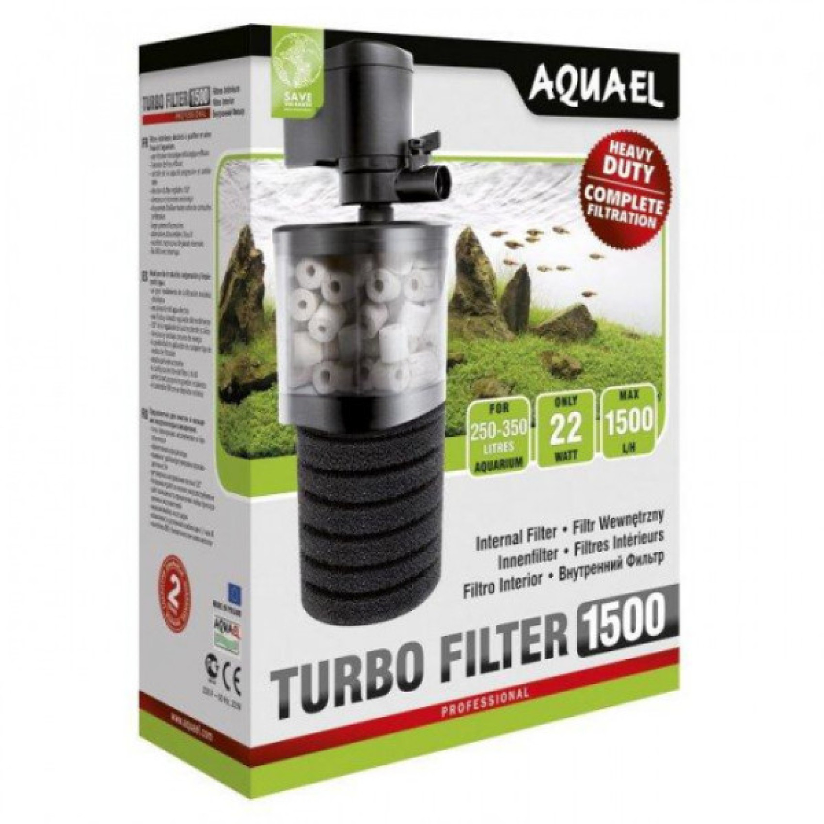Купити Внутрішній фільтр Aquael «Turbo Filter 1500» для акваріума 250-350 л