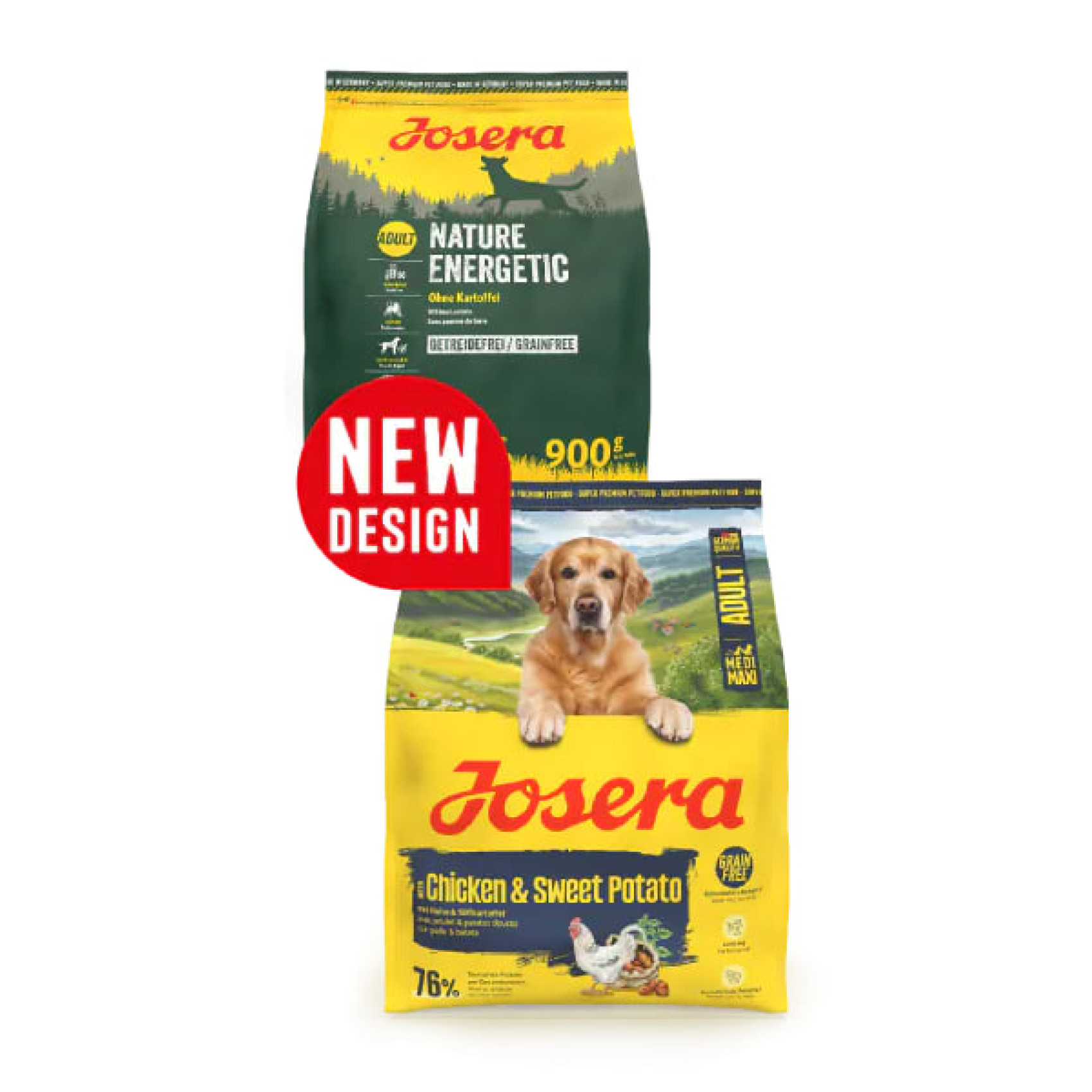 Купити Сухой беззерновой корм Josera Nature Energetic (Chicken & Sweet Potato) для взрослых собак 12.5 кг