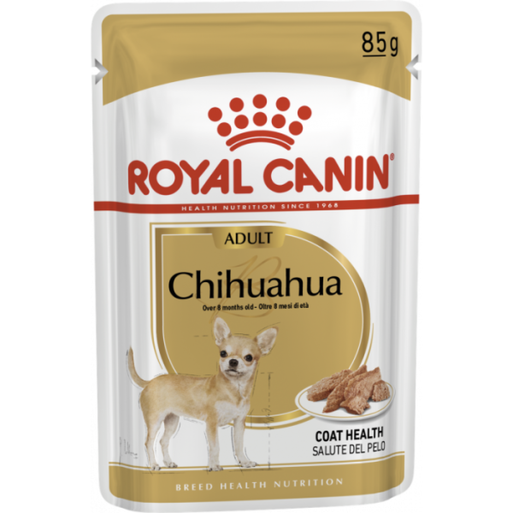 Купити Вологий корм для дорослих собак ROYAL CANIN CHIHUAHUA ADULT 85 г *12 шт блок